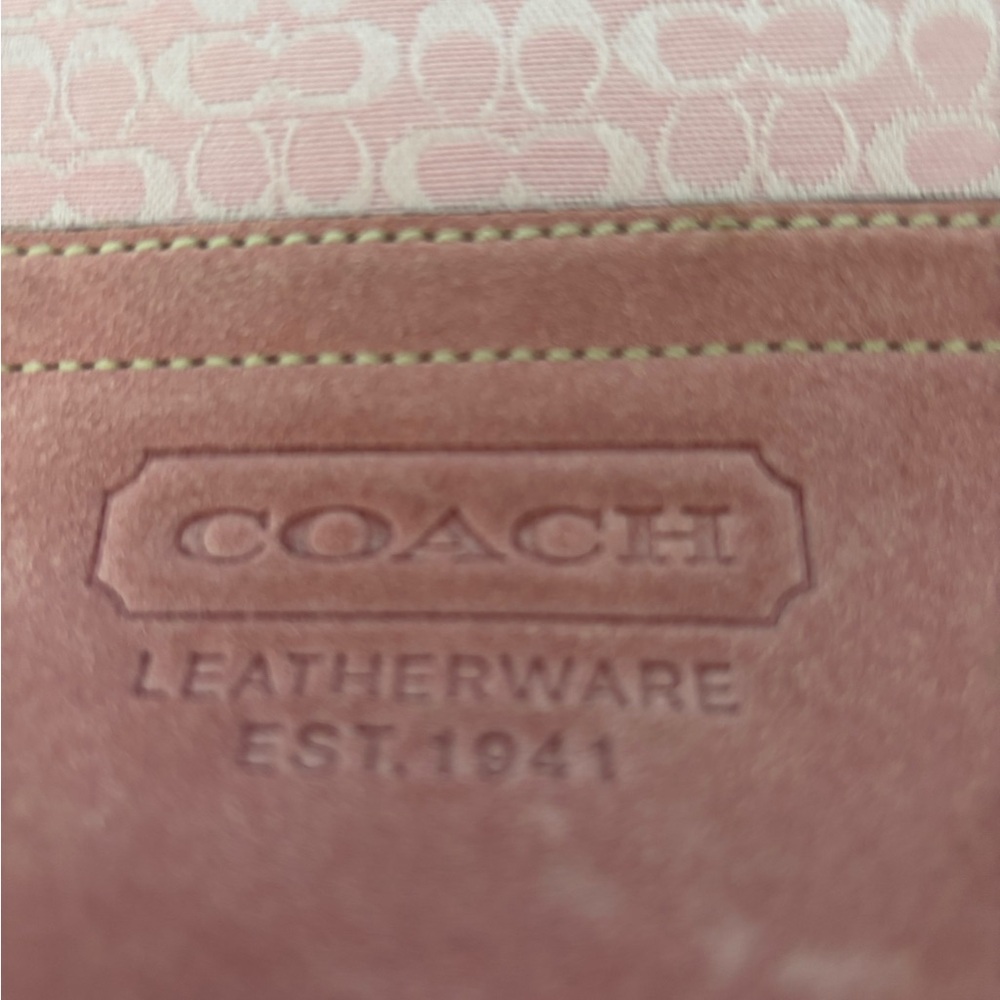 Pink Designer Shoulder Bag with Suede Bottom - Picture 3 of 4